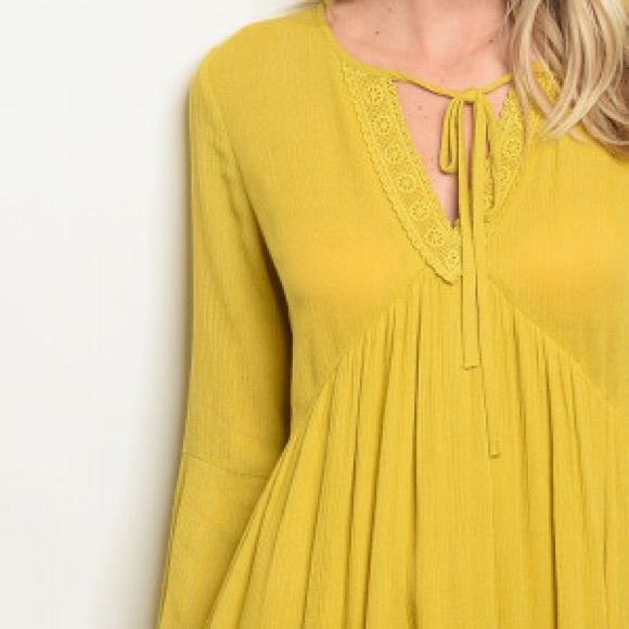 SARA Mustard baby doll - dress - Picture 4 of 4